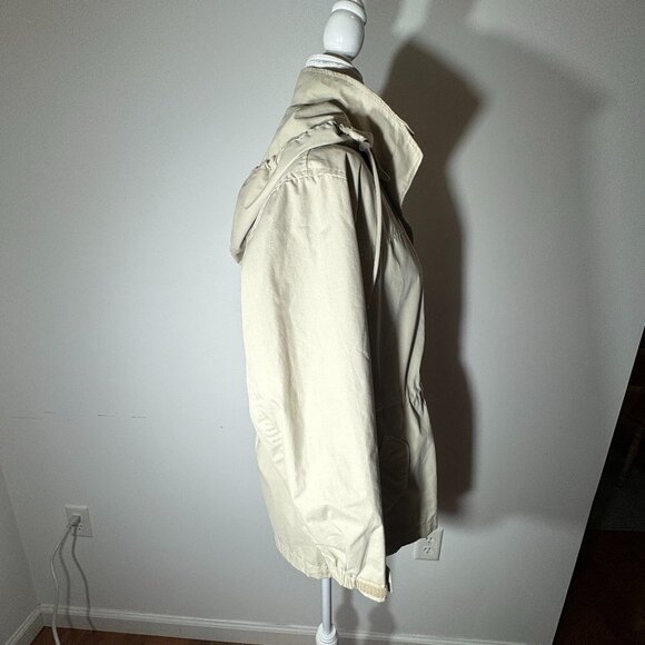 Pacific Trail Tan Hooded Jacket/Raincoat - Size Small - Picture 5 of 9